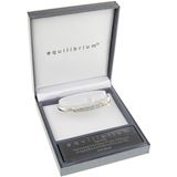 JD00000-109 Silver Plated Curved Clear Diamante Bangle